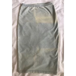 Topshop- Light Blue Bodycon Pencil Skirt